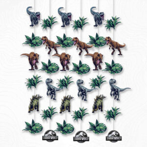 Jurassic into the Wild hanging string decorations 6 pieces, Auckland NZ