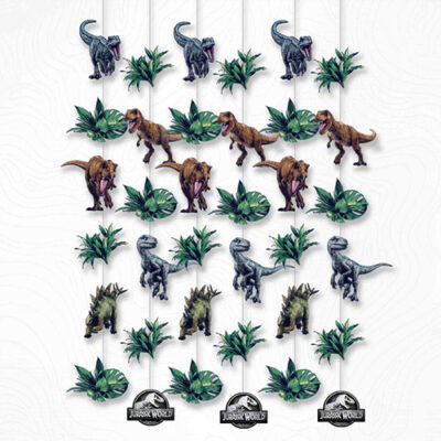 Jurassic into the Wild hanging string decorations 6 pieces, Auckland NZ