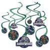 JURASSIC INTO THE WILD SPIRAL SWIRLS HANGING DECORATIONS Jurassic into the Wild spiral swirls hanging decorations 12 pieces, Auckland NZ