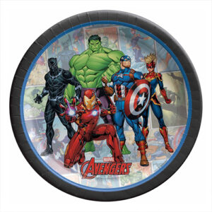 Marvel Avengers Powers Unite small paper plates 18cm 8 pieces, Auckland NZ