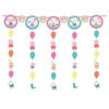 Peppa Pig Confetti Party hanging string decorations, Auckland NZ