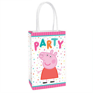Peppa Pig Confetti Party paper kraft bags 8 pieces, Auckland NZ