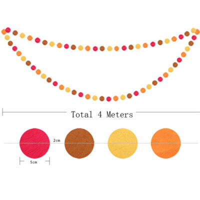 Circle Autumn Paper Garland