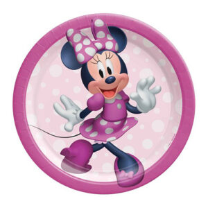 Minnie Mouse paper plates 18cm 8 pieces, Auckland NZ