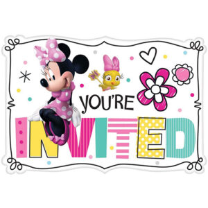Minnie Mouse Happy Helpers postcard invitations, Auckland NZ