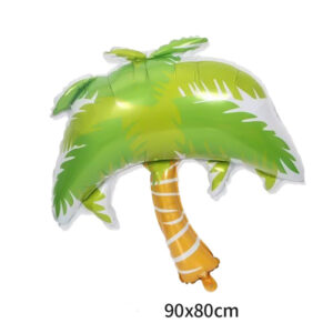 Large palm foil balloon 90x80cm, dinosaur jungle party Auckland NZ