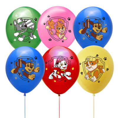 PAW Patrol party balloon package 6 pieces 12 inch helium quality, Auckland NZ