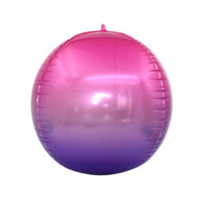 Purple pink 4D round foil balloon ball 22 inch orbz, party decoration Auckland NZ