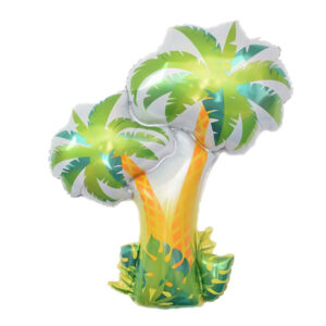Large tropical palm foil balloon 103x87cm, dinosaur jungle party Auckland NZ