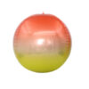 Yellow orange 4D round foil balloon ball 22 inch orbz, party decoration Auckland NZ