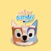 Bluey theme Happy Birthday cake topper acrylic, Auckland NZ