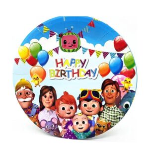 Cocomelon Family party paper plates 9 inch 10 pieces, Auckland NZ