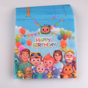 Cocomelon Family party napkins 20 pieces, Auckland NZ
