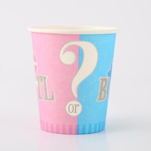 Gender reveal party paper cups 266ml 10 pieces, Auckland NZ