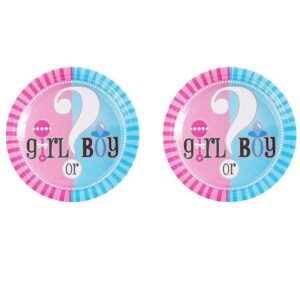 Gender reveal party paper plates 7 inch 10 pieces, Auckland NZ