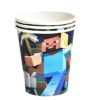 Minecraft birthday party paper cups 266ml 10 pieces, Auckland NZ
