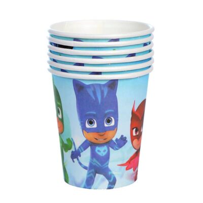 PJ Masks theme birthday party paper cups 10 pieces, Auckland NZ