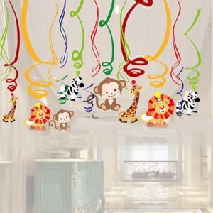 Safari jungle party hanging swirl decorations 30 pieces, Auckland NZ