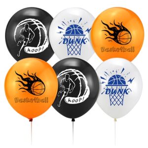 Basketball party balloon package 6 pieces 12 inch helium quality, Auckland NZ