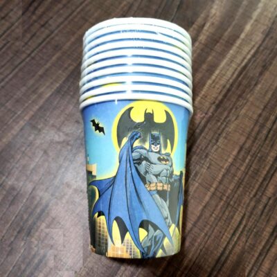 Batman party paper cups 266ml 10 pieces, Auckland NZ