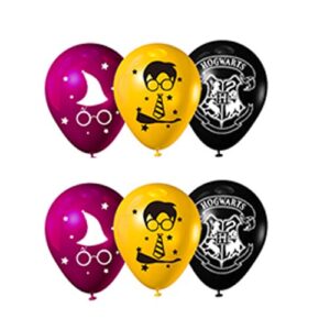 Harry Potter theme balloon package 6 pieces 12 inch helium quality, Auckland NZ