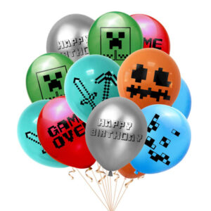 minecraft 12pcs balloon pacakge