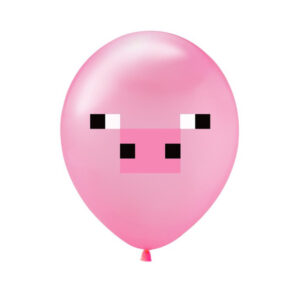 minecraft party balloon Pig