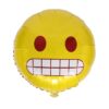 Face Emoji foil party balloon 45cm AF-167 self-sealing, Auckland NZ