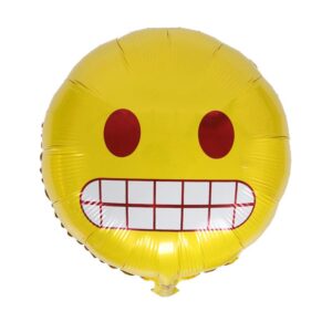 Face Emoji foil party balloon 45cm AF-167 self-sealing, Auckland NZ