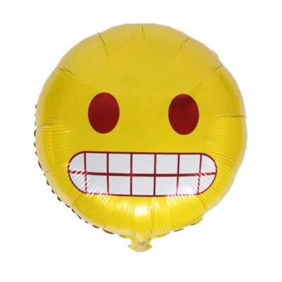 Face Emoji foil party balloon 45cm AF-167 self-sealing, Auckland NZ