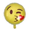 Face Emoji foil party balloon 45cm AF-166 self-sealing, Auckland NZ