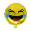 Face Emoji foil party balloon 45cm AF-163 self-sealing, Auckland NZ