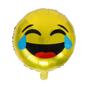 Face Emoji foil party balloon 45cm AF-163 self-sealing, Auckland NZ