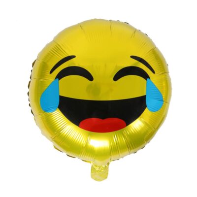 Face Emoji foil party balloon 45cm AF-163 self-sealing, Auckland NZ