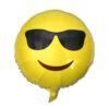 Face Emoji foil party balloon 45cm AF-168 self-sealing, Auckland NZ
