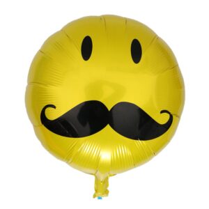 Face Emoji foil party balloon 45cm AF-164 self-sealing, Auckland NZ