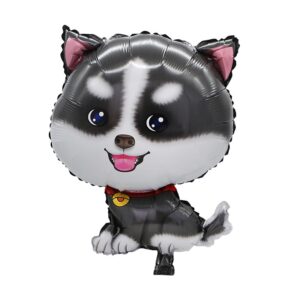 Husky pet party foil balloon 50x70cm self-sealing, Auckland NZ