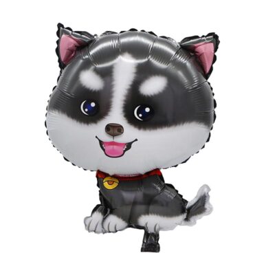 Husky pet party foil balloon 50x70cm self-sealing, Auckland NZ