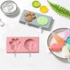 Silicone smile face and paw candy ice block mould 18.5x9.5cm pink, Auckland NZ
