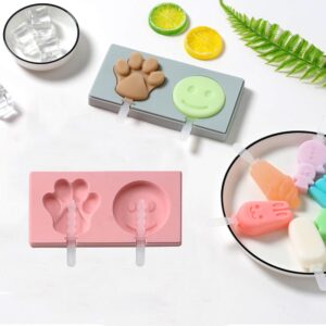 Silicone smile face and paw candy ice block mould 18.5x9.5cm pink, Auckland NZ