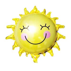 Smile sunshine foil balloon 65x65cm, Auckland NZ