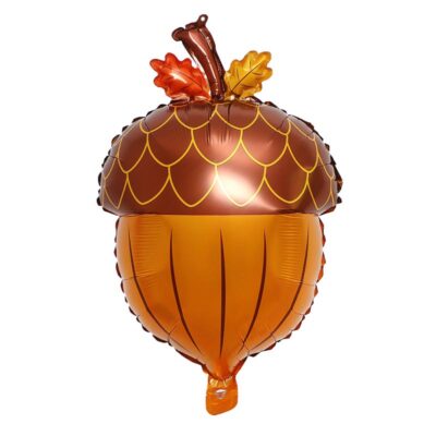 acorn foil balloons Acorn foil balloon 42x64cm self-sealing, farm woodland party Auckland NZ