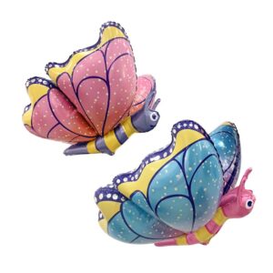 4D colourful butterfly foil balloon 60cm helium quality, Auckland NZ