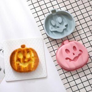 Halloween pumpkin silicone baking mould 21x21.8x4.1cm pink, Auckland NZ