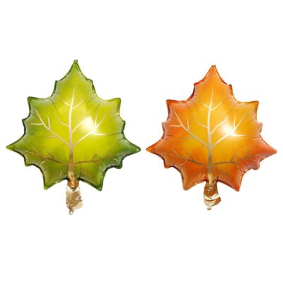 Maple leaves foil balloon 51x60cm self-sealing, farm woodland party Auckland NZ