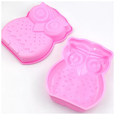 owl mould Cute owl silicone baking mould 18.5x16x3cm pink, Auckland NZ