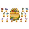 Dinosaur Happy Birthday cake toppers 15 pieces, Auckland NZ