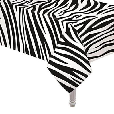 Safari jungle party zebra table cover 137x274cm, Auckland NZ