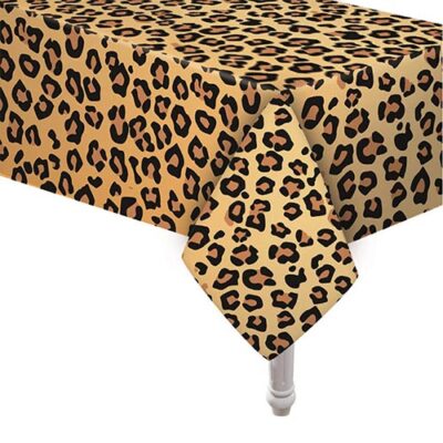 Safari jungle party cheetah table cover 137x274cm, Auckland NZ