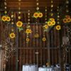 Sunflower paper garlands Sunflower paper garland backdrop 12 pieces, party decoration Auckland NZ